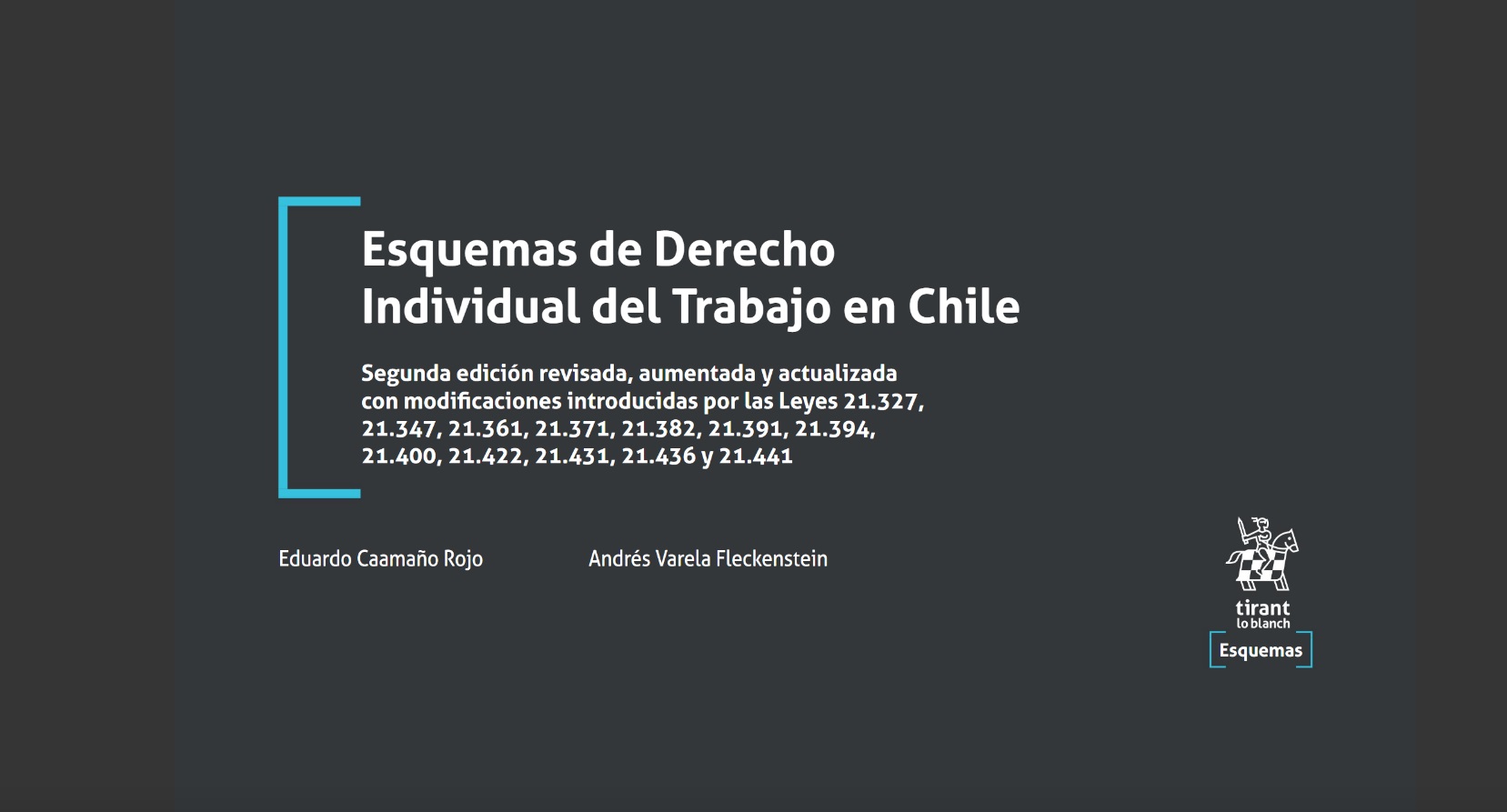 9788411304962 ESQUEMAS DE DERECHO INDIVIDUAL DEL TRABAJO EN CHILE 2° EDICIÓN 2022 - Imagen 1