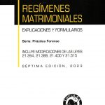 REGÍMENES MATRIMONIALES - EXPLICACIONES Y FORMULARIOS - PRÁCTICA FORENSE