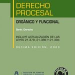 DERECHO PROCESAL ORGANICO Y FUNCIONAL 11° Edición 2024