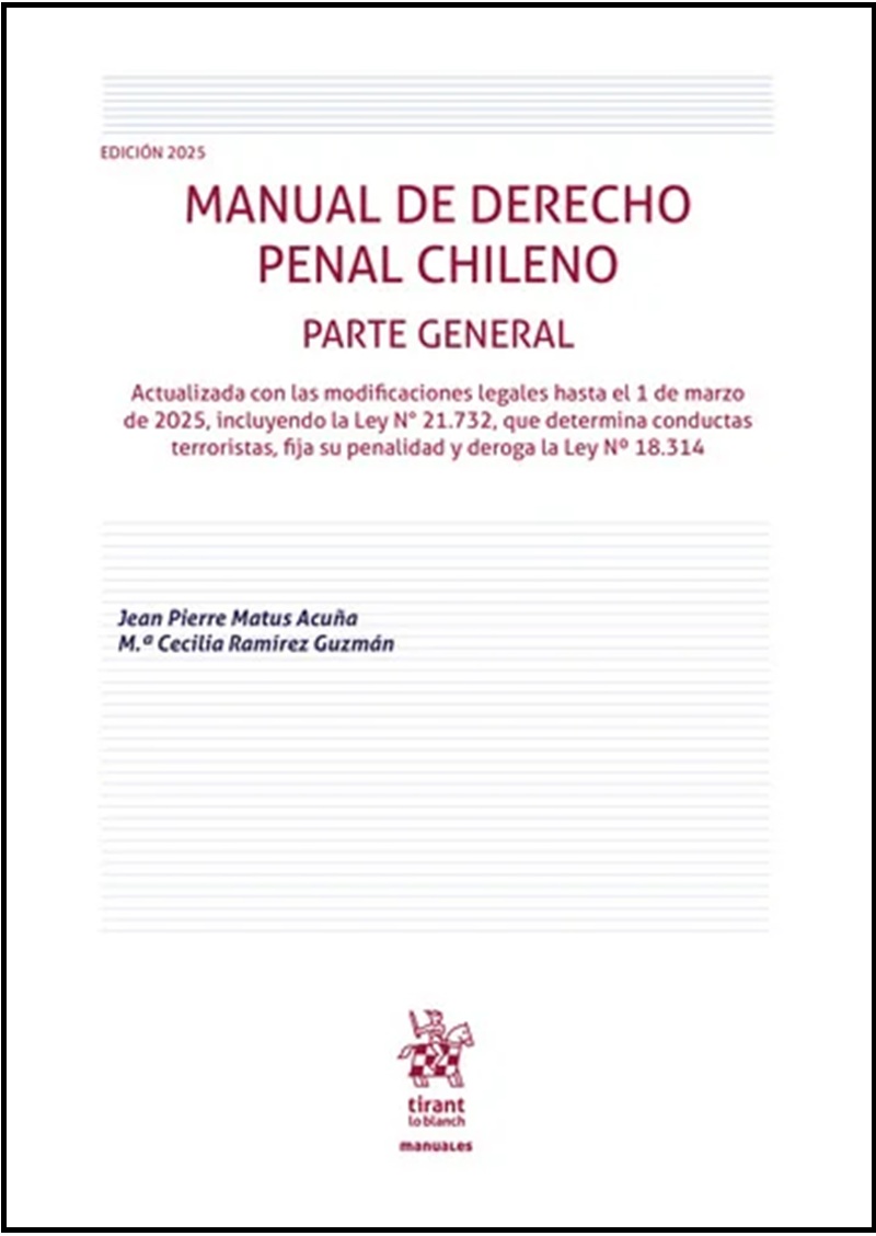 9788411479035 MANUAL DE DERECHO PENAL CHILENO -PARTE GENERAL - Imagen 1
