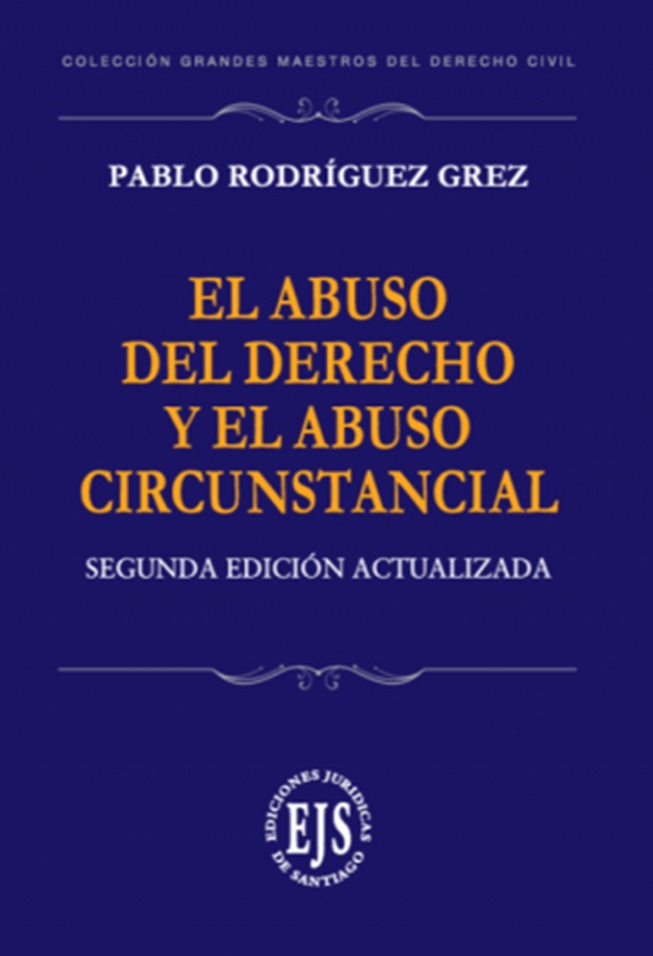 9789566376903 EL ABUSO DEL DERECHO Y EL ABUSO CIRCUNSTANCIAL - 2DA. EDICIÓN - Imagen 1
