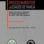 PROCEDIMIENTOS JUZGADOS DE FAMILIA 16° EDICIÓN 2025