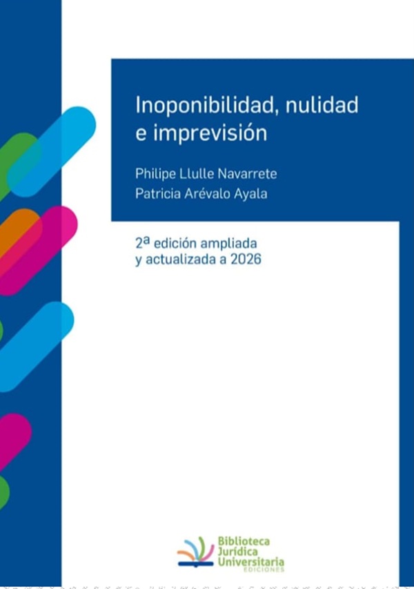 9789566472001 INOPONIBILIDAD, NULIDAD E IMPREVISIÓN - 2DA. EDICIÓN 2026 - Imagen 1
