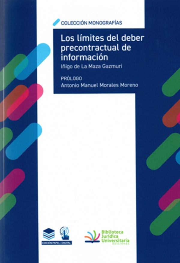 9789566472025 LOS LÍMITES DEL DEBER PRECONTRACTUAL DE INFORMACIÓN - Imagen 1
