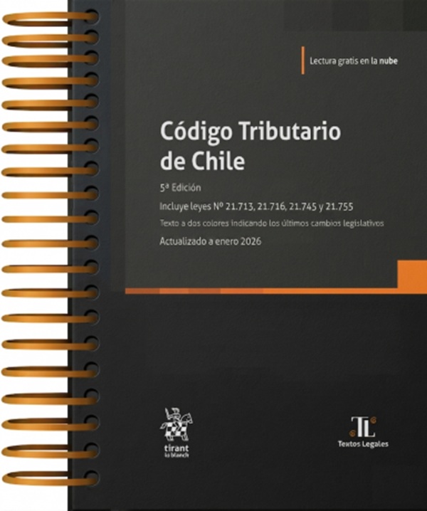 9791370402303 CÓDIGO TRIBUTARIO DE CHILE 2026- 5ª Edición / Anillado - Imagen 1